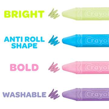 Crayola Washable Sidewalk Chalk Set, Outdoor Toy, Gifts for Kids, 72 Count [Amazon Exclusive].