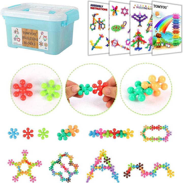 TOMYOU 200-Pc Building Blocks for Kids Aged 3+