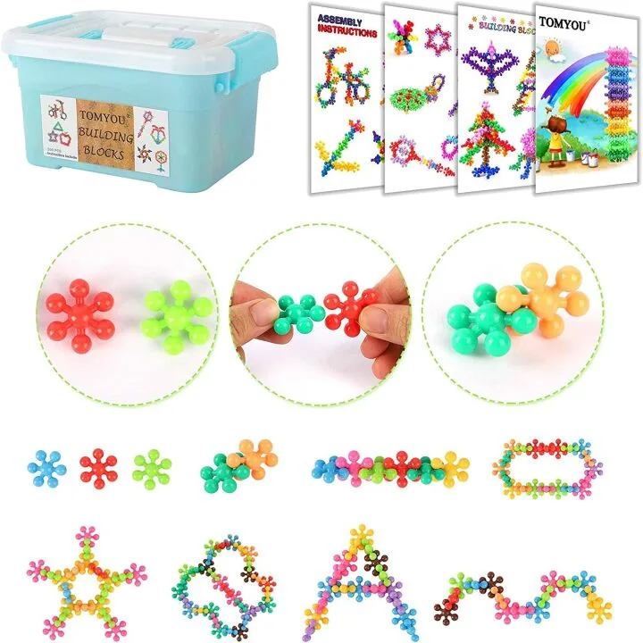 TOMYOU 200-Pc Building Blocks for Kids Aged 3+