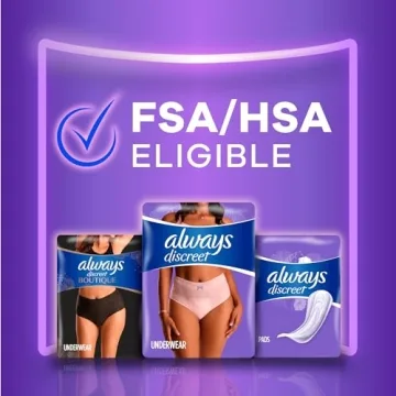 Always Discreet Women's Disposable Underwear for Incontinence