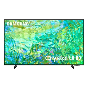 SAMSUNG 65-Inch Class Crystal UHD 4K CU8000 Series PurColor,Object Tracking Sound Lite,Q-Symphony,Motion Xcelerator,Ultra Slim,Solar Remote,Smart TV with Alexa Built-in (UN65CU8000,2023 Model),Black