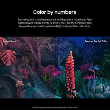 SAMSUNG 65-Inch Class Crystal UHD 4K CU8000 Series PurColor,Object Tracking Sound Lite,Q-Symphony,Motion Xcelerator,Ultra Slim,Solar Remote,Smart TV with Alexa Built-in (UN65CU8000,2023 Model),Black