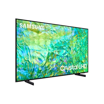 SAMSUNG 65-Inch Class Crystal UHD 4K CU8000 Series PurColor,Object Tracking Sound Lite,Q-Symphony,Motion Xcelerator,Ultra Slim,Solar Remote,Smart TV with Alexa Built-in (UN65CU8000,2023 Model),Black