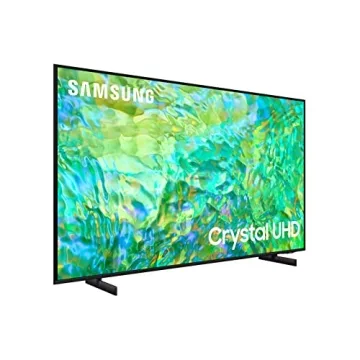 SAMSUNG 65-Inch Class Crystal UHD 4K CU8000 Series PurColor,Object Tracking Sound Lite,Q-Symphony,Motion Xcelerator,Ultra Slim,Solar Remote,Smart TV with Alexa Built-in (UN65CU8000,2023 Model),Black