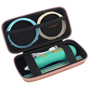 Canboc Hard Case for 3Doodler Start+ Essentials - Rose Gold Storage Organizer