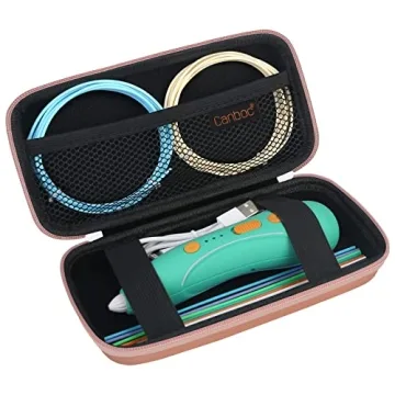 Canboc Hard Case for 3Doodler Start+ Essentials - Rose Gold Storage Organizer