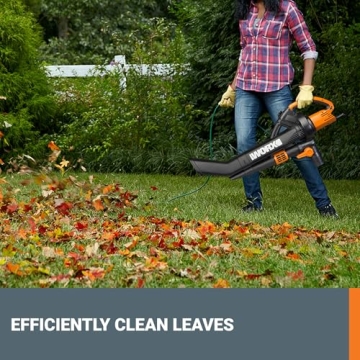 WORX WG509 12 Amp Electric Leaf Blower Vacuum Mulcher