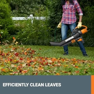 WORX WG509 12 Amp Electric Leaf Blower Vacuum Mulcher
