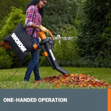 WORX WG509 12 Amp Electric Leaf Blower Vacuum Mulcher