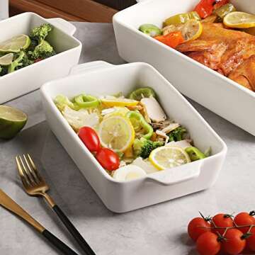 Sweejar Ceramic Bakeware Set - Elegant Cooking Dishes