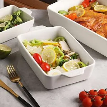 Sweejar Ceramic Bakeware Set - Elegant Cooking Dishes