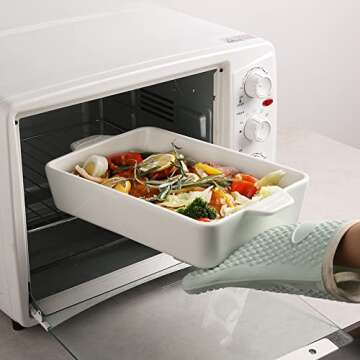 Sweejar Ceramic Bakeware Set - Elegant Cooking Dishes