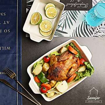 Sweejar Ceramic Bakeware Set - Elegant Cooking Dishes