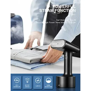 Portable Garment Steamer, 1200W Quick Heat Up for Travel