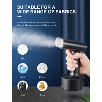 Portable Garment Steamer, 1200W Quick Heat Up for Travel