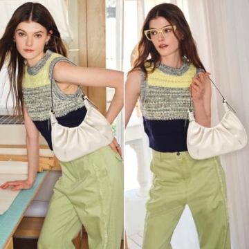 CROJUYI Small Trendy Hobo Bag for Women