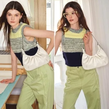 CROJUYI Small Trendy Hobo Bag for Women