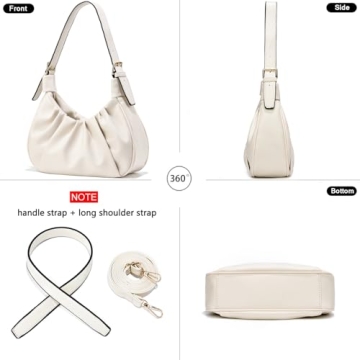 CROJUYI Small Trendy Hobo Bag for Women