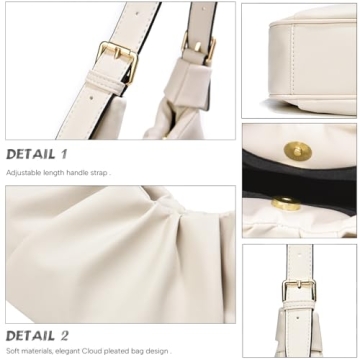 CROJUYI Small Trendy Hobo Bag for Women