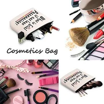 Generic WCGXKO TV Show Inspired What Is Grief If Not Love Persevering Zipper Pouch Cosmetics Bag what is grief, Talk Less Smile More