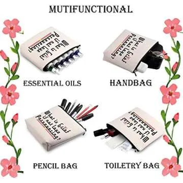 Generic WCGXKO TV Show Inspired What Is Grief If Not Love Persevering Zipper Pouch Cosmetics Bag what is grief, Talk Less Smile More