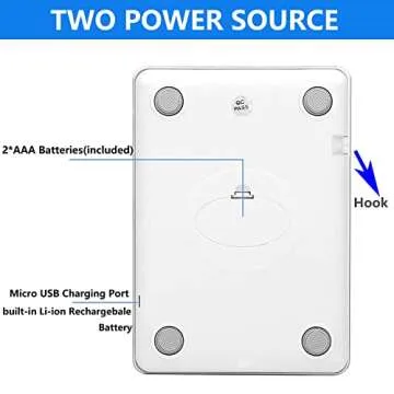 Zibet 33lb Rechargeable Digital Kitchen Scale for Cooking