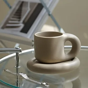 WENSHUO Chubby Funny Coffee Mug for Unique Sips