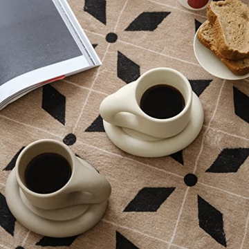 WENSHUO Chubby Funny Coffee Mug for Unique Sips