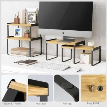 Goozii Expandable Kitchen Organizer Shelves Set of 4