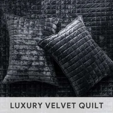 RECYCO Luxury Velvet Quilt Set - Elegant Bedding Comfort