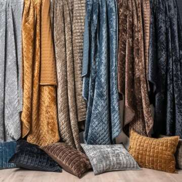 RECYCO Luxury Velvet Quilt Set - Elegant Bedding Comfort