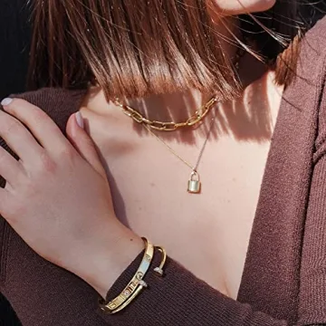 Gorgeous WISTIC Gold Shiny Cuff Bracelet for Women