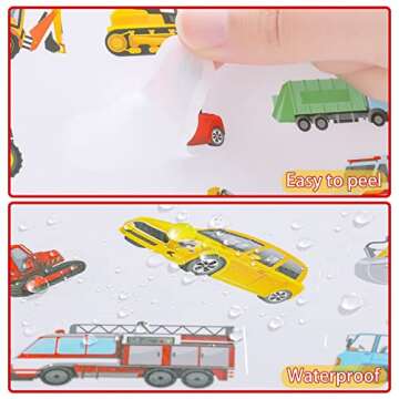 500 Fun Vehicle Stickers for Kids – Cars & Trucks