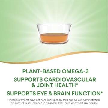 Nature's Way NutraVege Plant Based Omega-3 Extra Strength**, Eye, Heart, and Brain Health*, Cranberr...