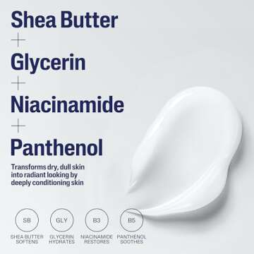 Cetaphil Body Lotion, Advanced Radiance Lotion with Shea Butter for Dry, Sensitive Skin, 20 oz, Fragrance Free, Hypoallergenic, Non-Comedogenic, Packaging may vary