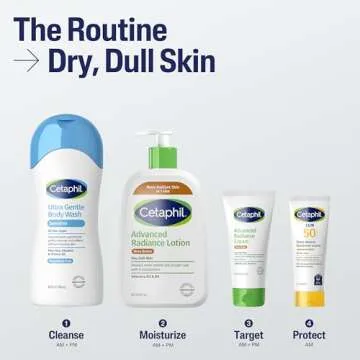 Cetaphil Body Lotion, Advanced Radiance Lotion with Shea Butter for Dry, Sensitive Skin, 20 oz, Fragrance Free, Hypoallergenic, Non-Comedogenic, Packaging may vary