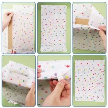 Colorful Star Gift Wrapping Paper - 30 Sheets for All Occasions