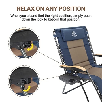 Coastrail Outdoor Zero Gravity Chair for XL Comfort