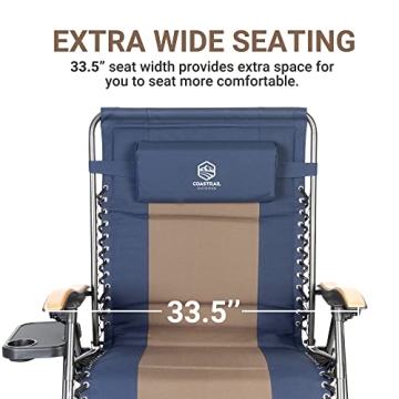 Coastrail Outdoor Zero Gravity Chair for XL Comfort