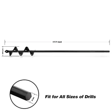 Ruooson Garden Auger Drill Bit - Quick Planting Tool