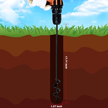 Ruooson Garden Auger Drill Bit - Quick Planting Tool