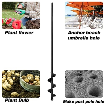 Ruooson Garden Auger Drill Bit - Quick Planting Tool