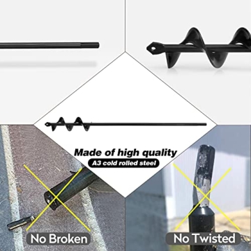 Ruooson Garden Auger Drill Bit - Quick Planting Tool