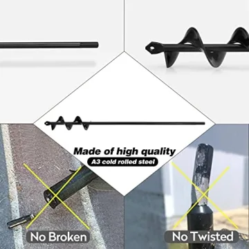 Ruooson Garden Auger Drill Bit - Quick Planting Tool