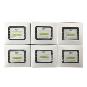 24PACK Stainless Steel Veterinary Needles for Pets and Livestock