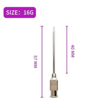 24PACK Stainless Steel Veterinary Needles for Pets and Livestock