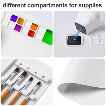 AWOKE 20"X16" Silicone Painting Mat with Water Cup