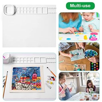 AWOKE 20"X16" Silicone Painting Mat with Water Cup