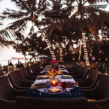 Vusnud 3 Packs - Space Tablecloth, Galaxy Themed Plastic Table Cover, Disposable Plastic Star Party Table Cover, 54’’ x 108’’, Fit for 8 Ft Table, for Home Decoration