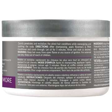 Design Essentials Rosemary & Mint Stimulating Super Moisturizing Conditioner for Dry, Thick, or Brit...